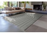 Teppich OBSESSION "Zen Deluxe 700", grau, B:160cm H:22mm L:230cm, Polyester, Teppiche, Teppich, Uni Farben, modernes Design, Hoch-Tief Effekt, Wohnzimmer
