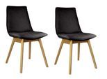 andas Esszimmerstuhl »Ramon«, (Set), 2 St., Microfaser, mit Massivholzbeinen, verschiedene Stoffe