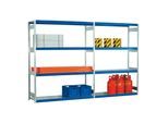 Regalwerk EMIL-Weitspannregal Stahlpaneel Anbaufeld HxBxT 2000x1750x500mm mit 4 Fachebenen (B7-31102-50)