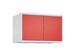 C+P Aufsatzschrank Classic PLUS, 2 Abteile, 500x800x500mm, 7035/3020 Verschluss Zylinderschloss ; C + P Möbelsysteme (080092-22|S10017)