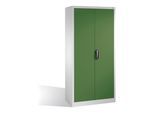 C+P Werkzeugschrank mit Drehtüren, innen 4 Böden, H1950xB930xT400mm Front Resedagrün Korpus Lichtgrau ; C + P Möbelsysteme (8920-00|S10891)