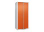 C+P Schließfachschrank Classic PLUS, 2 Abteile, 1850x800x500mm, 7035/2004 Innenhöhe Gefach oben (oberes 453 mm Front RAL 2004 Reinorange ; C + P Möbel (080000-224|S10000)