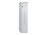 C+P Z-Spind Classic PLUS, 2 Fächer, 1850x400x500mm, 7035/7035 Verschluss Sicherheits-Drehriegel ; C + P Möbelsysteme (080003-122|S10009)