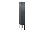 C+P Spind Classic PLUS, Gestell, 1 Abteil, 2120x300x500mm, 7016/7016 Verschluss Zylinderschloss 3 Garderobenhaken ; C + P Möbelsysteme (0800307-10|S10027)