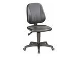 bimos Arbeitsdrehstuhl Unitec mit Rollen und Kunstleder schwarz Sitzhöhe 440-620 mm (9653-0551)