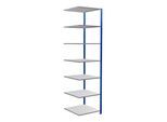 Schulte Anbauregal Steckregal MULTIplus150 3000 x 750 x 800 mm 7 Fachböden Kreuzstrebe RAL 5010 enzianblau/verzinkt/verzinkt ; Schulte Lagertechnik (12787-75-B)