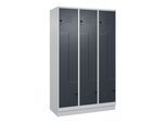 C+P Z-Spind, Classic PLUS, Sockel, 6 Fächer, 1950x1200x500mm, 7035/7016 Verschluss Sicherheits-Drehriegel ; C + P Möbelsysteme (080023-326|S10008)