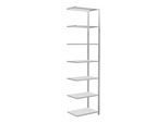 Schulte Anbauregal Steckregal MULTIplus150 3000 x 750 x 500 mm 7 Fachböden Kreuzstrebe RAL 7035 lichtgrau ; Schulte Lagertechnik (32657-75)