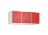 C+P Aufsatzschrank, 7035/3020 500x1200x500mm Verschluss Zylinderschloss 3 Abteile ; C + P Möbelsysteme (080090-32|S10017)