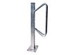 Schake Einzelparker zum Aufdübeln, Haltebügel aus 12 mm Rundstahl, Standrohr 40x40 mm, Höhe 500 mm Überflur (421_53)
