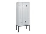 C+P Z-Spind Classic PLUS, Gestell, 6 Fächer, 2120x900x500mm, 7035/7035 Verschluss Sicherheits-Drehriegel ; C + P Möbelsysteme (0800337-306|S10009)