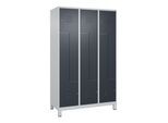C+P Z-Spind, Classic PLUS, Füße, 6 Fächer, 1950x1200x500mm, 7035/7016 Verschluss Zylinderschloss ; C + P Möbelsysteme (080013-326|S10023)