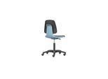 bimos Arbeitsstuhl Labsit 2, K-Leder blau Sitzhöhe 450-650 mm mit Rollen (9123-MG01-3277)
