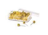 Magnetoplan Pin Nadeln Dose a. 100 Stück, gelb (111165002)