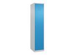 C+P Spind Classic PLUS, 1 Abteil, 1850x400x500mm, 7035/5012 Verschluss ZylinderschlossTrennwand mittig ; C + P Möbelsysteme (080000-12F|S10020)
