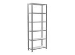 Schulte Grundregal Büro-Steckregal MULTIplus85 2000 x 750 x 300 mm 6 Fachböden Kreuzstrebe verzinkt mit Anschlagleiste ; Schulte Lagertechnik (17706)