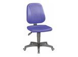 bimos Arbeitsdrehstuhl Unitec mit Rollen und Stoff blau Sitzhöhe 440-620 mm (9653-CI02)
