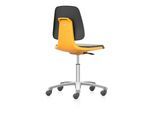 bimos Arbeitsstuhl Labsit mit Rollen Sitzhöhe 450-650 mm Stoff Sitzschale orange (9123-5800-3279-521)