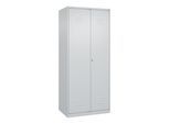 C+P Wäsche-Spind Classic PLUS, 2 Abteile, 1850x800x500mm, 7035/7035 Verschluss Zylinderschloss Trennwand mittig ; C + P Möbelsysteme (080002-22B|S10021)