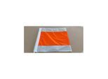 Warnflagge 50x50cm mit Holzstiel 80cm ; Hoffschmidt Werbeflaggen (4053569873161)