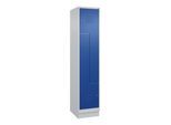 C+P Z-Spind, Classic PLUS, Sockel, 2 Fächer, 1950x400x500mm, 7035/5010 Verschluss Zylinderschloss ; C + P Möbelsysteme (080023-122|S10018)