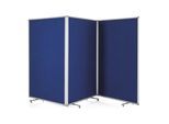 Magnetoplan Präsentationswand mobil, faltbar, royalblau (1112003)