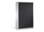 C+P Aktenschrank Acurado mit Drehtüren, 5 Ordnerhöhen, H1950xB1200xT500mm Front Schwarzgrau Korpus Lichtgrau ; C + P Möbelsysteme (9480-000|S10579)