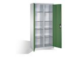 C+P Werkzeugschrank mit Drehtüren, innen 10 Fächer, H1950xB930xT500mm Front Resedagrün Korpus Lichtgrau ; C + P Möbelsysteme (8921-311|S10197)