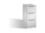 C+P Hängeregistraturschrank Asisto für Hängehefter DIN A4, 3 Schubladen, einbahnig Front Lichtgrau Korpus Lichtgrau ; C + P Möbelsysteme (146245-311|S10006)