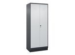 C+P Wäsche-/Kombispind Classic PLUS, Sockel, 2 Abteile, 1950x800x500mm, 7016/703 Verschluss Sicherheits-Drehriegel Front RAL 7035 Lichtgrau ; C + P Mö (080620-22|S10013)
