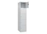 C+P Schließfachschrank Classic PLUS, 1 Abteil, 1850x400x500mm, 7035/7035 Innenhöhe Gefach oben (oberes 365 mm Front RAL 7035 Lichtgrau ; C + P Möbelsy (080000-125|S10008)