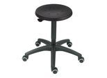 STIER Arbeitshocker mit Rollen Sitzhöhe 420-610 mm PU-Sitz (904694)
