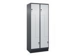 C+P Z-Spind, Classic PLUS, Sockel, 4 Fächer, 1950x800x500mm, 7016/7035 Verschluss Sicherheits-Drehriegel ; C + P Möbelsysteme (080023-224|S10013)
