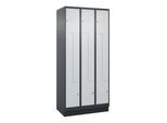 C+P Z-Spind, Classic PLUS, Sockel, 6 Fächer, 1950x900x500mm, 7016/7035 Verschluss Zylinderschloss ; C + P Möbelsysteme (080023-306|S10028)