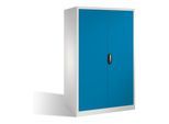 C+P Werkzeugschrank XXL mit Drehtüren, innen 4 Böden, H1950xB1200xT800mm Front Lichtblau Korpus Lichtgrau ; C + P Möbelsysteme (8934-00|S10199)