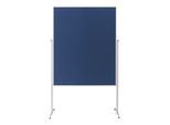 Magnetoplan Design-Moderatorentafel "evolution plus" einteilig, Filz blau, 1200 x 1500 mm ; HOLTZ (1151103)