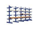 Bito Kragarmregal Set / NT850 IPE140 TypS H2500xL5080xT1840 mm 5 Ständer, doppelseitig enzianblau (18018)