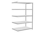Schulte Anbauregal Steckregal MULTIplus250 2000 x 1300 x 800 mm 5 Fachböden Kreuzstrebe RAL 7035 lichtgrau ; Schulte Lagertechnik (32885-130)