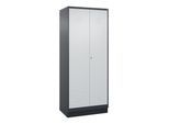C+P PSA Doppel-Spind Classic PLUS, Sockel, 2 Abteile, 1950x800x500mm, 7016/7035 Verschluss Zylinderschloss ; C + P Möbelsysteme (080022-22P|S10028)