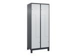 C+P Z-Spind, Classic PLUS, Füße, 4 Fächer, 1950x800x500mm, 7016/7035 Verschluss Zylinderschloss ; C + P Möbelsysteme (080013-224|S10028)