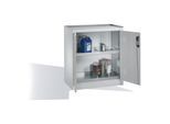 C+P Umwelt-Beistellschrank mit Drehtüren, 2 Wannenböden, H1020xB930xT500mm Front Lichtgrau Korpus Lichtgrau ; C + P Möbelsysteme (8821-315|S10154)
