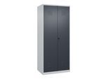 C+P Putzmittel-Spind Classic PLUS, 2 Abteile, 1850x800x500mm, 7035/7016 Verschluss Sicherheits-Drehriegel ; C + P Möbelsysteme (080100-02|S10007)