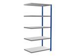 Schulte Anbauregal Steckregal MULTIplus330 2000 x 1000 x 600 mm 5 Fachböden Kreuzstrebe RAL 5010 enzianblau/verzinkt ; Schulte Lagertechnik (13965-B)