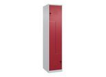 C+P Z-Spind Classic PLUS, 2 Fächer, 1850x400x500mm, 7035/3003 Verschluss Sicherheits-Drehriegel ; C + P Möbelsysteme (080003-122|S10013)