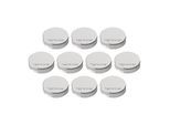 Magnetoplan Ergo-Magnete, medium, silber, Pack a 10 Stück ; Soennecken (1664032)