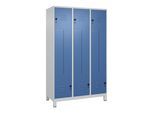 C+P Z-Spind, Classic PLUS, Füße, 6 Fächer, 1950x1200x500mm, 7035/5023 Verschluss Sicherheits-Drehriegel ; C + P Möbelsysteme (080013-326|S10005)