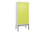 C+P Z-Spind Classic PLUS, Gestell, 6 Fächer, 2120x900x500mm, 7035/0024 Verschluss Zylinderschloss ; C + P Möbelsysteme (0800337-306|S10025)