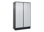 C+P PSA Doppel-Spind Classic PLUS, Sockel, 4 Abteile, 1950x1200x500mm, 7016/7035 Verschluss Zylinderschloss ; C + P Möbelsysteme (080022-40P|S10028)