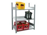 Regalwerk BERT Getränkekistenregal Grundfeld Steckregal HxBxT 1330x (B3-90250-K)
