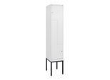 C+P Z-Spind Classic PLUS, Gestell, 2 Fächer, 2120x400x500mm, 9016/9016 Verschluss Zylinderschloss ; C + P Möbelsysteme (0800337-122|S10029)